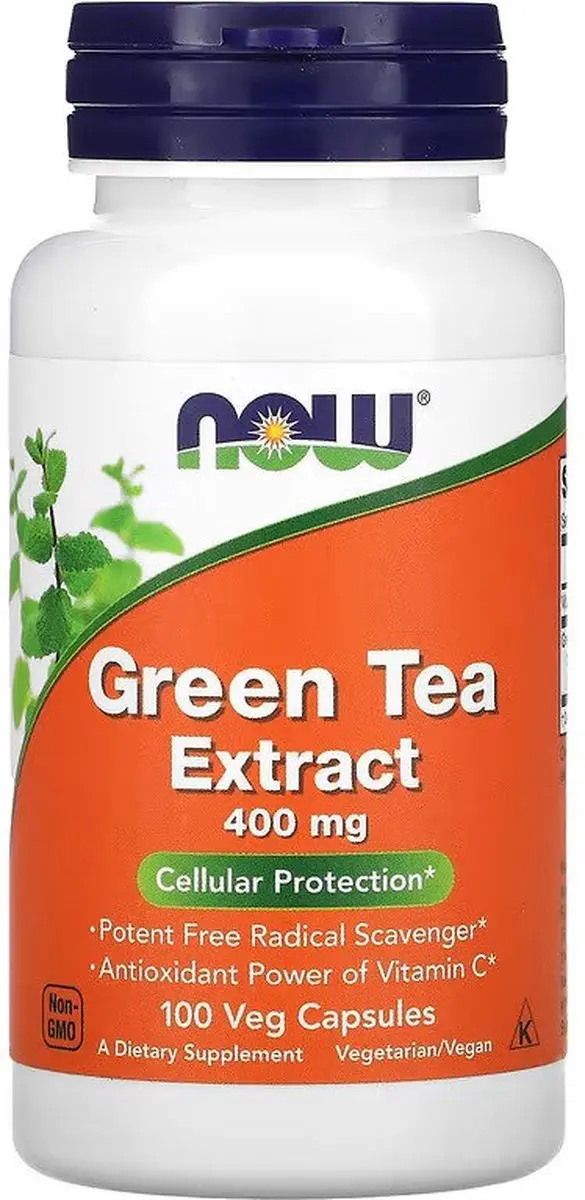 Now Foods Groene Thee Extract 400mg - 100 Capsules - afbeelding 6 van 6