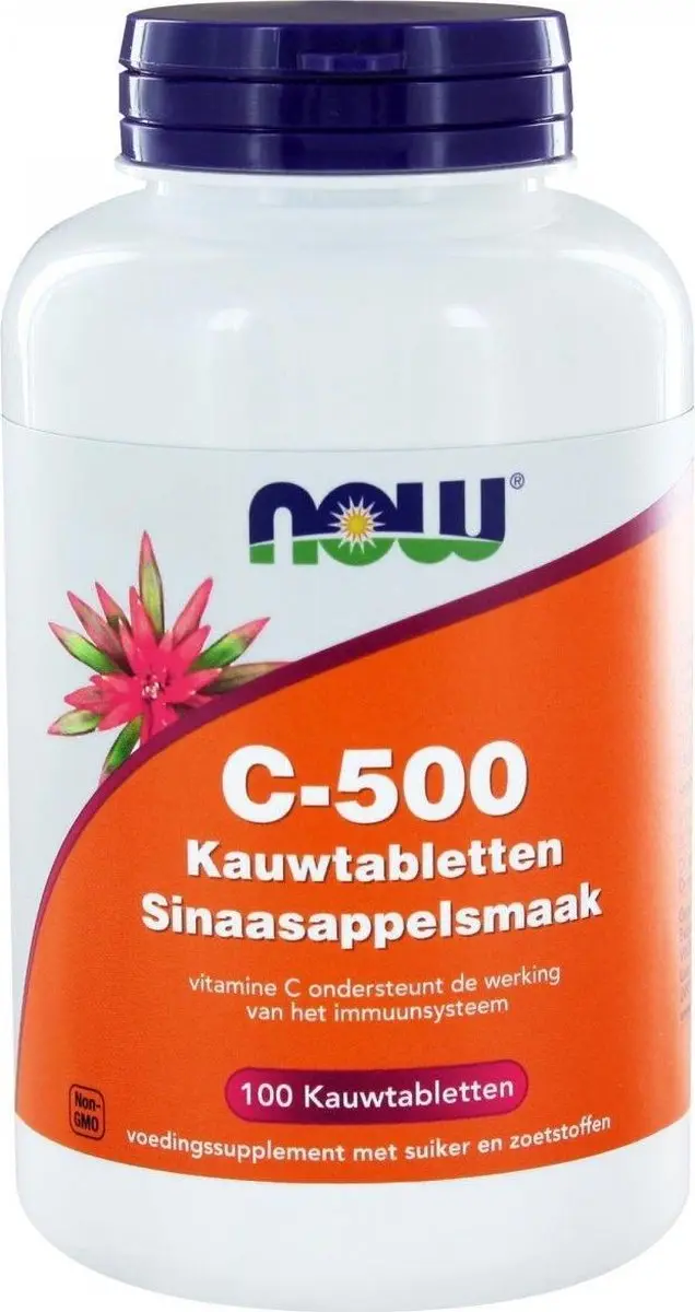 Now Foods Vitamine C 500mg Kauwtabletten