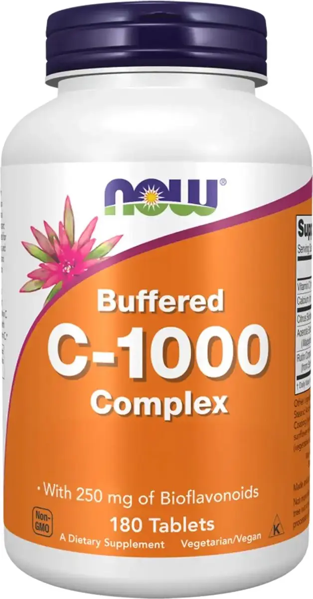 Now Foods Buffered C-1000 Complex 180 tabletten