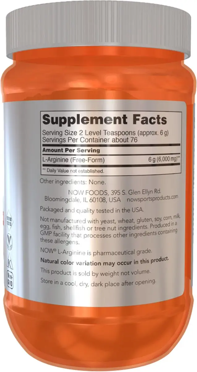 Now Foods L-Arginine 454g