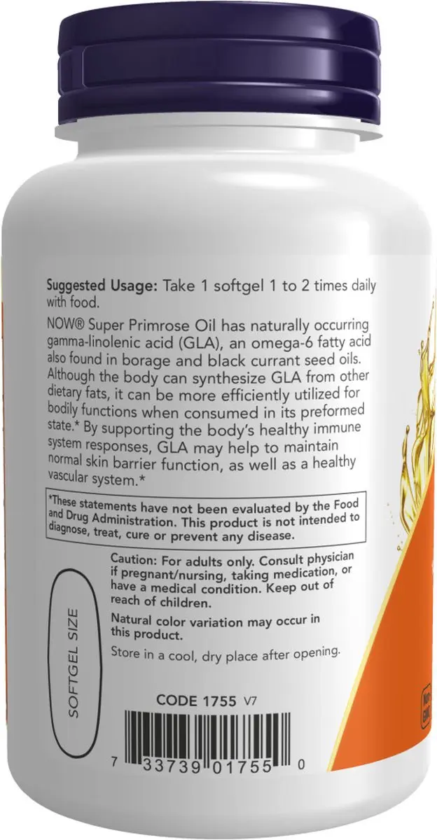Now Foods Super Primrose 1300mg - 60 Softgels