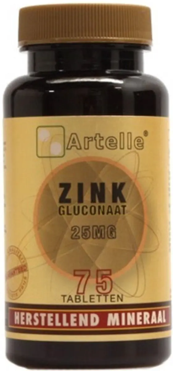 Artelle Zink Gluconaat 25mg