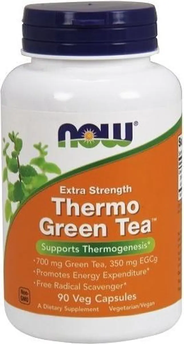 Now Foods Thermo Green Tea 700mg Capsules - 90 Stuks