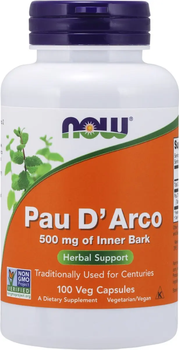 Now Foods Pau D'arco 500mg 100 Caps