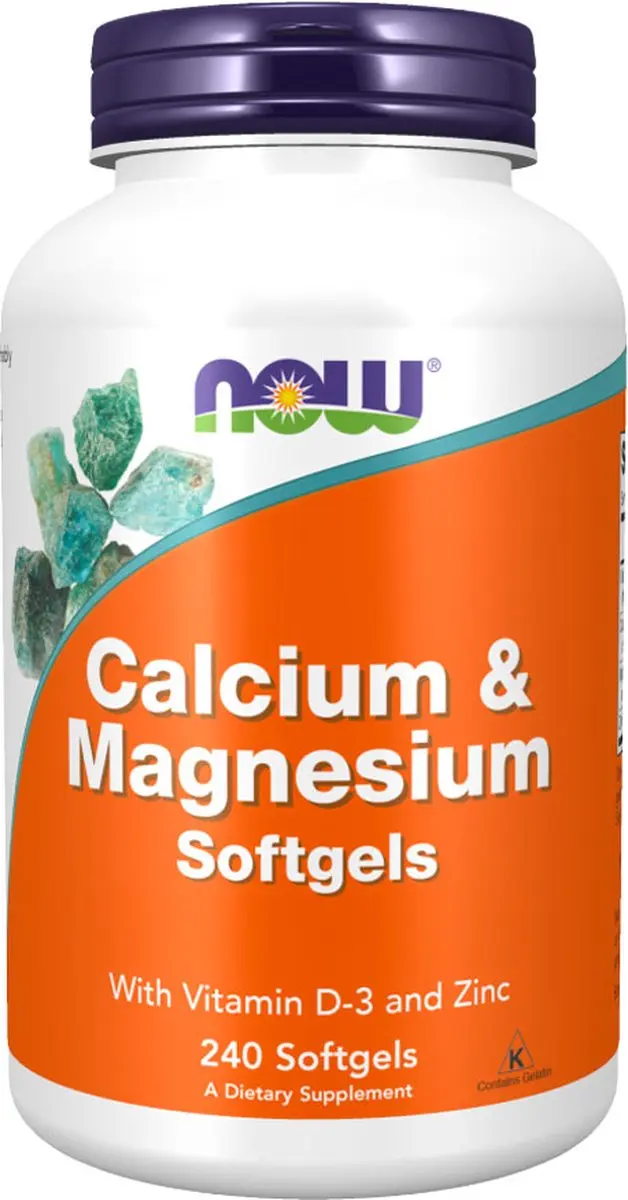 Now Foods Calcium & Magnesium Softgels 240 Stuks