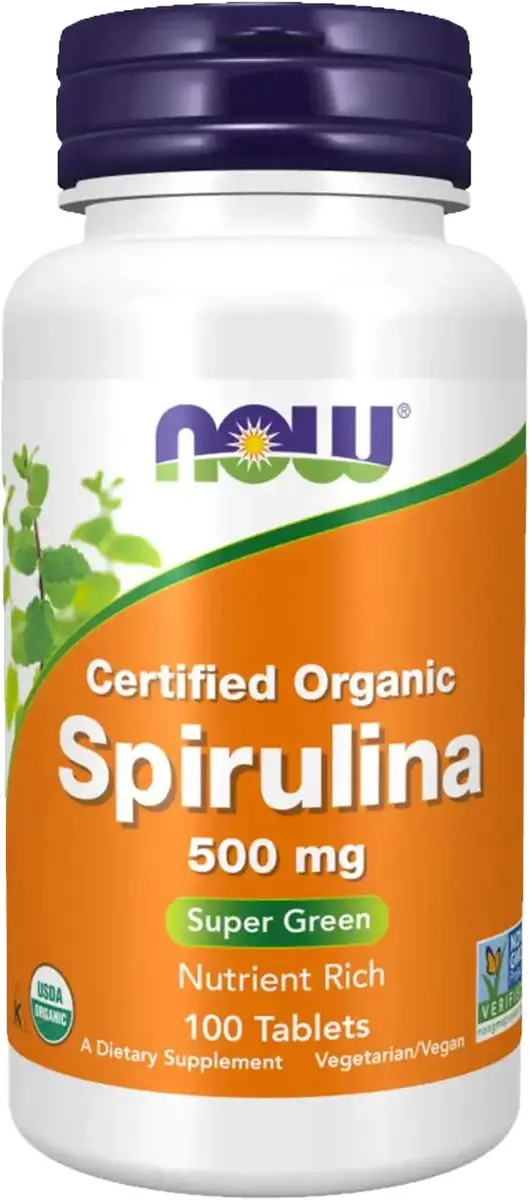 Now Foods Spirulina 500mg 200 tabletten