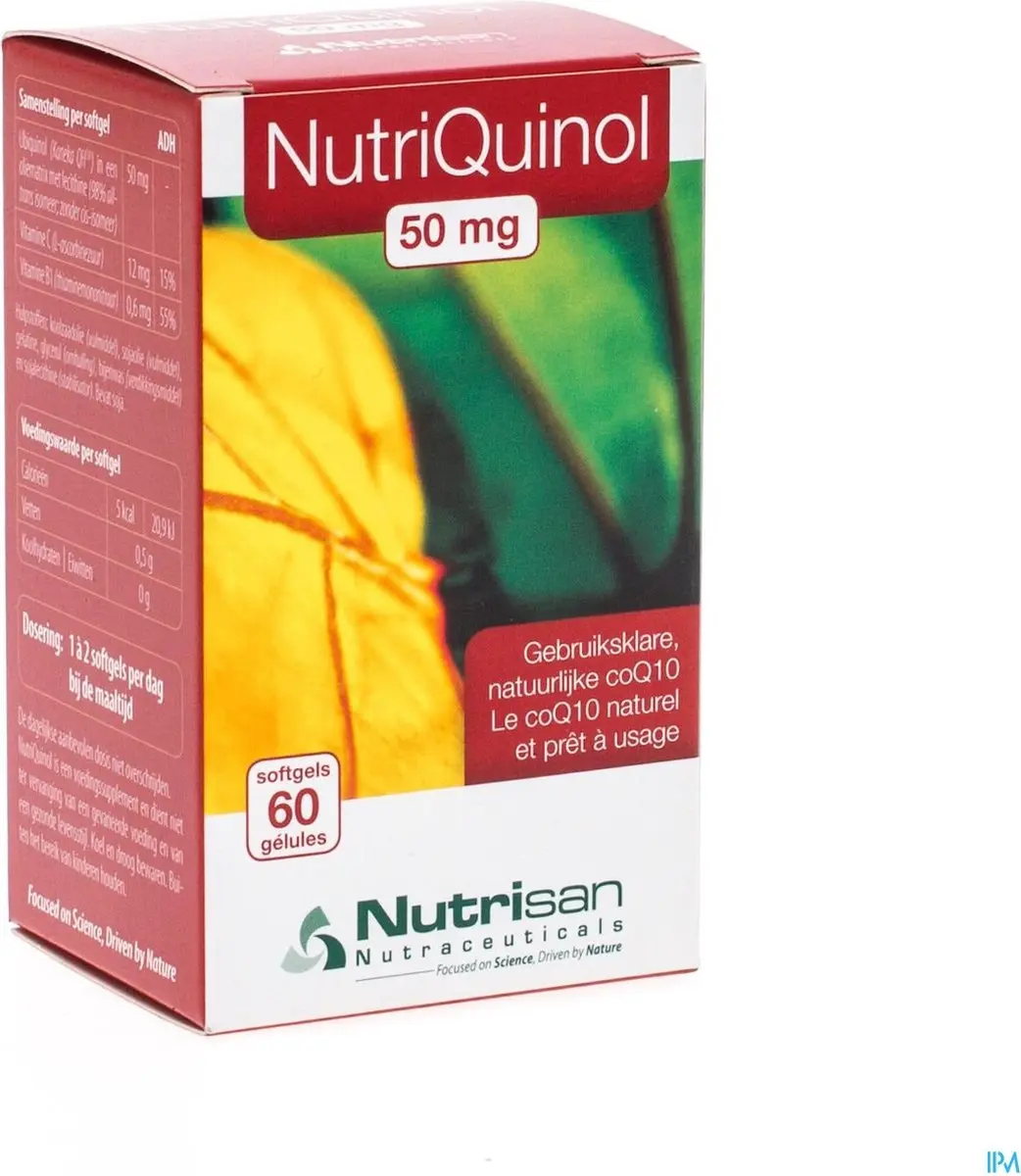 Nutrisan Nutriquinol 50mg Softgels - 60 Stuks