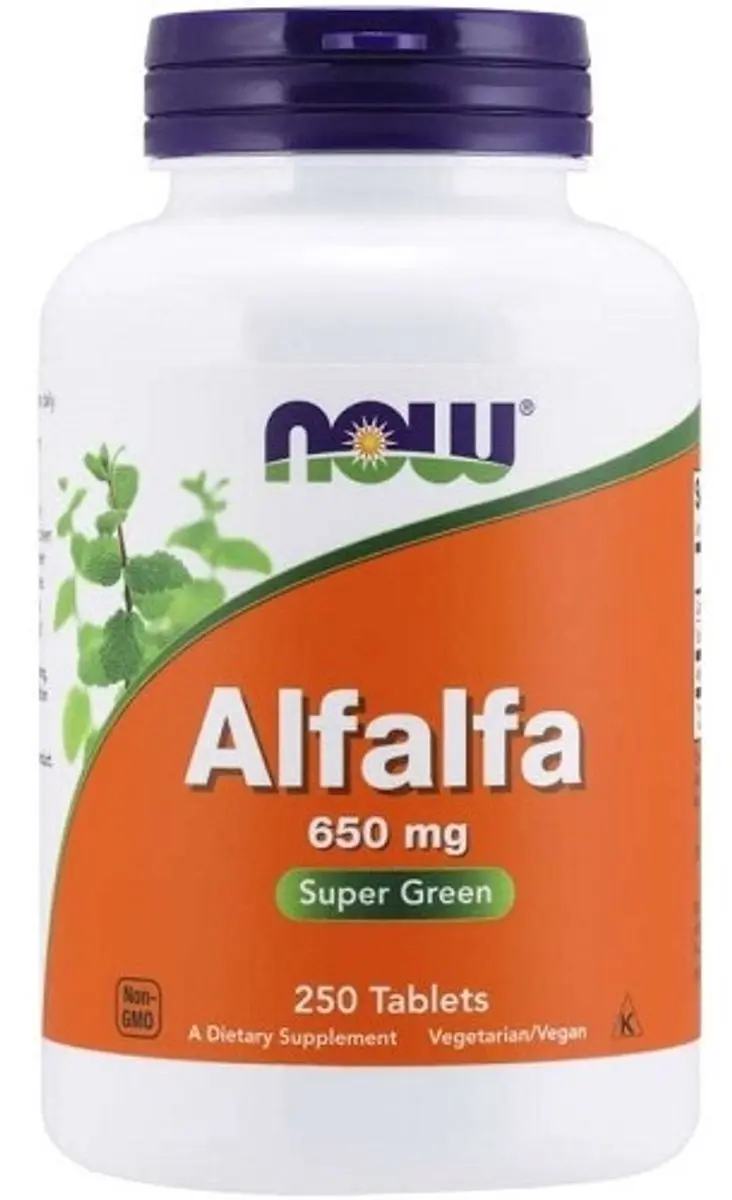 Now Foods Alfalfa 650mg - 250 Tabletten