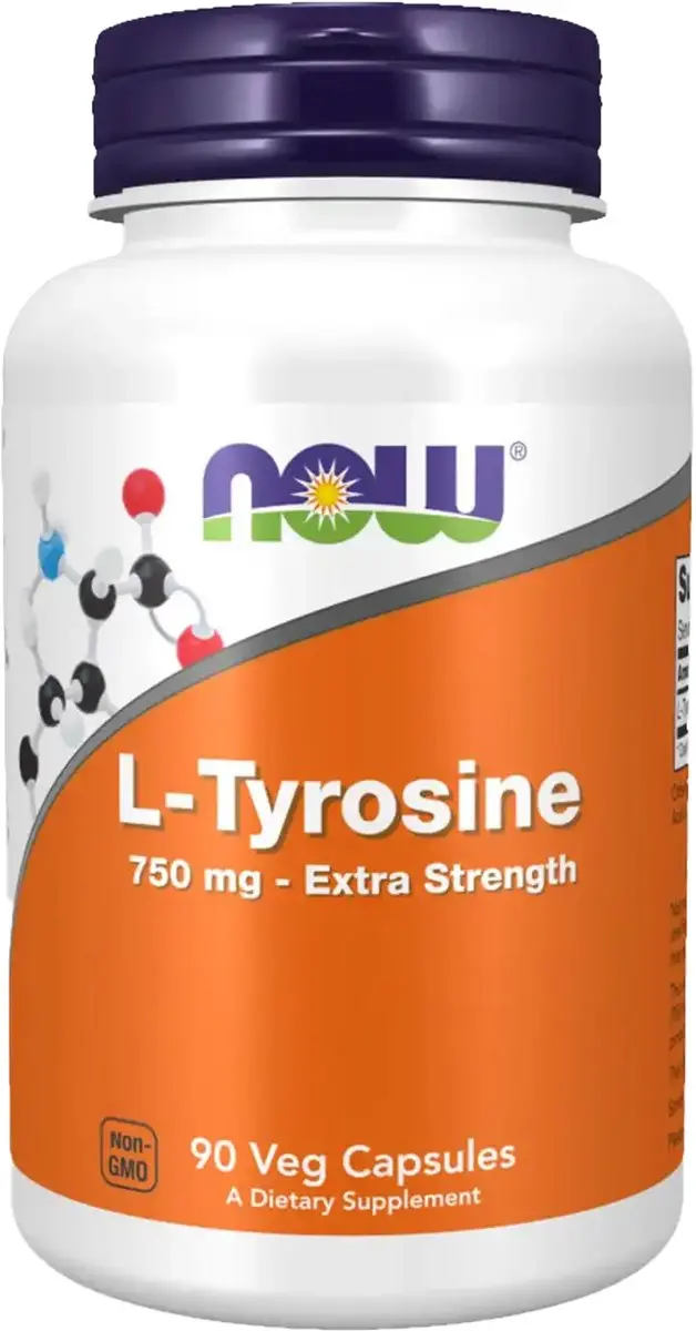 Now Foods L-Tyrosine 750mg 90 Vcaps