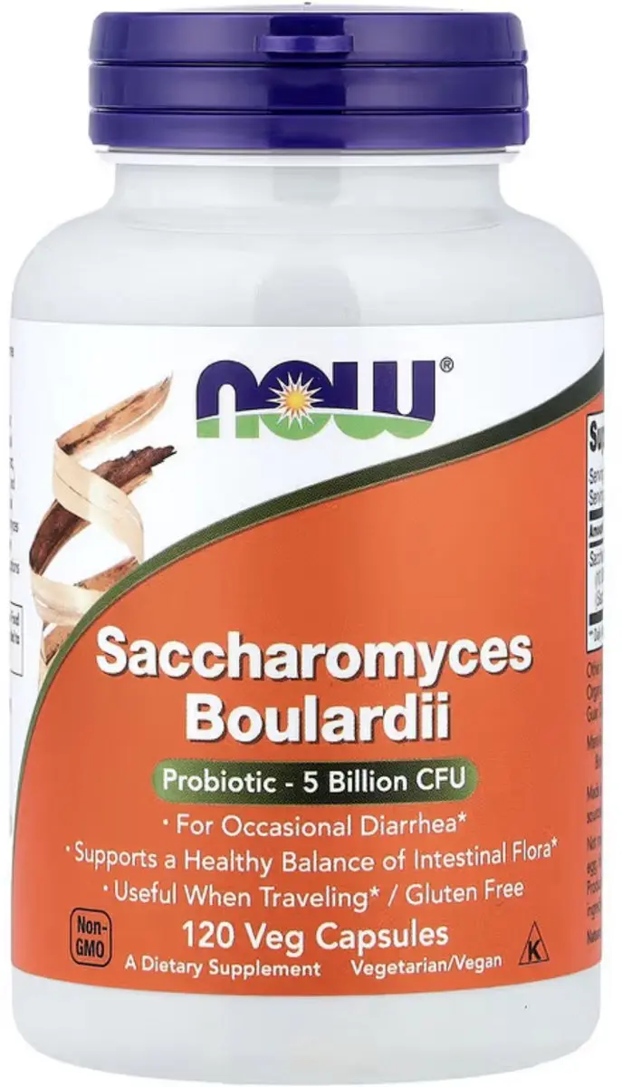 Now Foods Saccharomyces Boulardii 5 miljard CFU