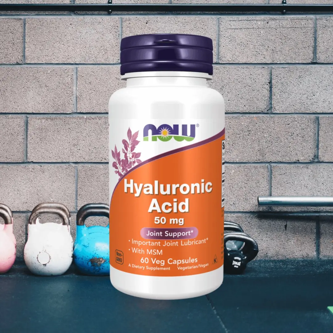Now Foods Hyaluronzuur 50mg + MSM 60 Capsules