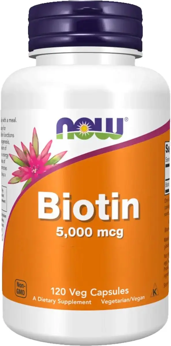Now Foods Biotin 5000mcg 120 Vcaps
