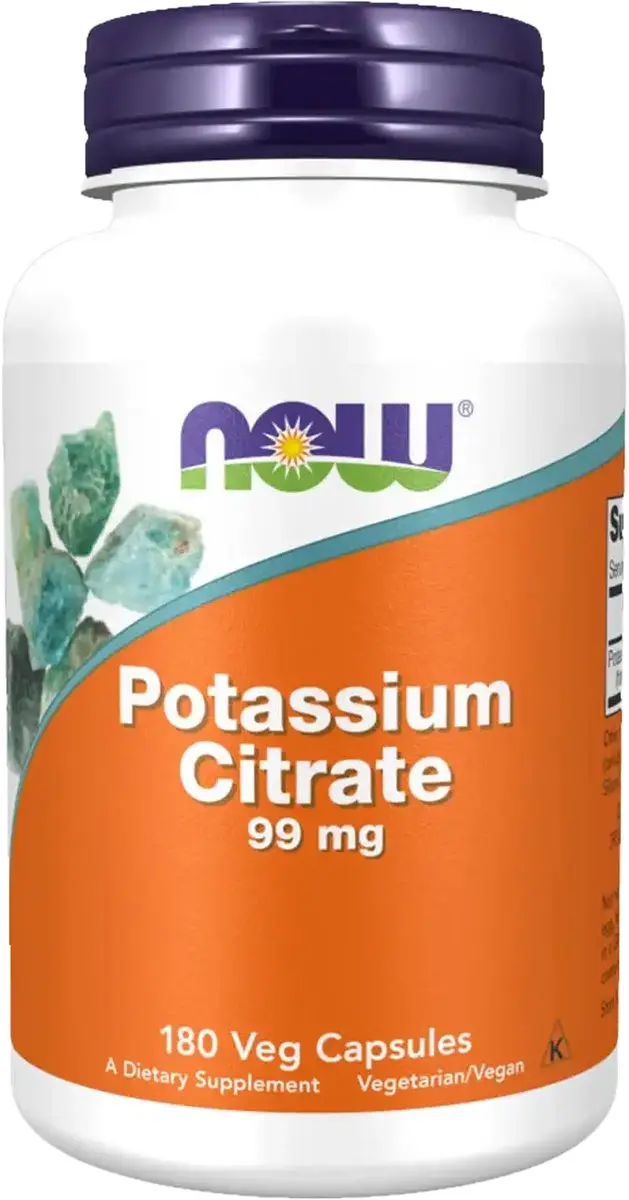 Now Foods Kaliumcitraat 99mg 180 Vcaps