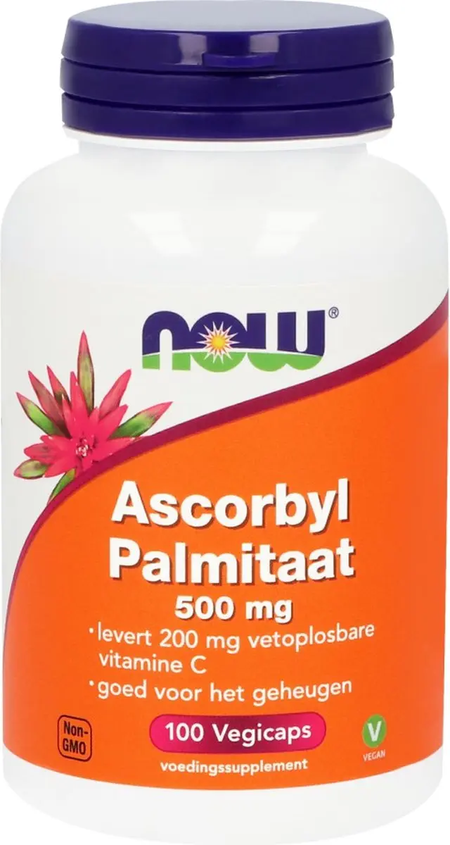 Now Foods Ascorbyl Palmitate 500mg Vegicaps - 100 Stuks