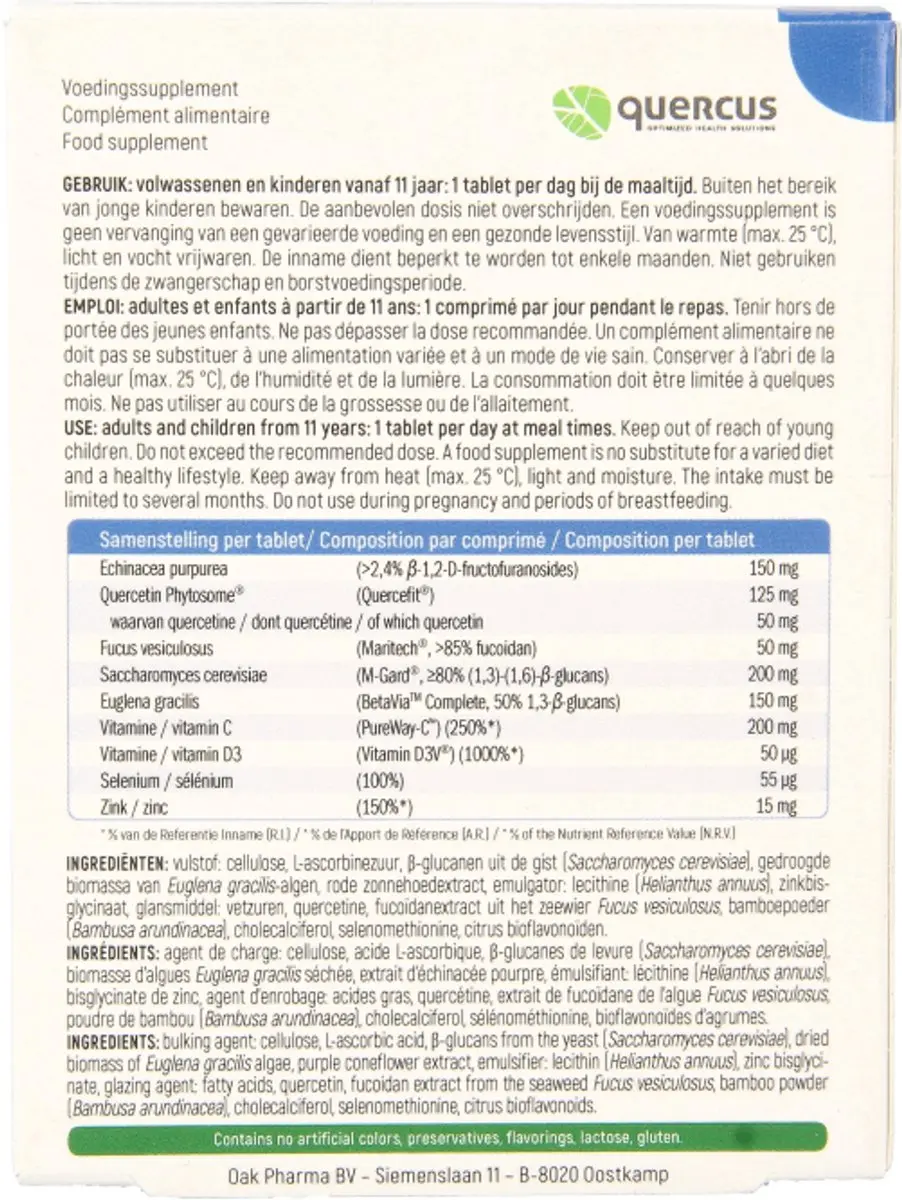 Quercus Immuprotect forte bio 30 Tabletten
