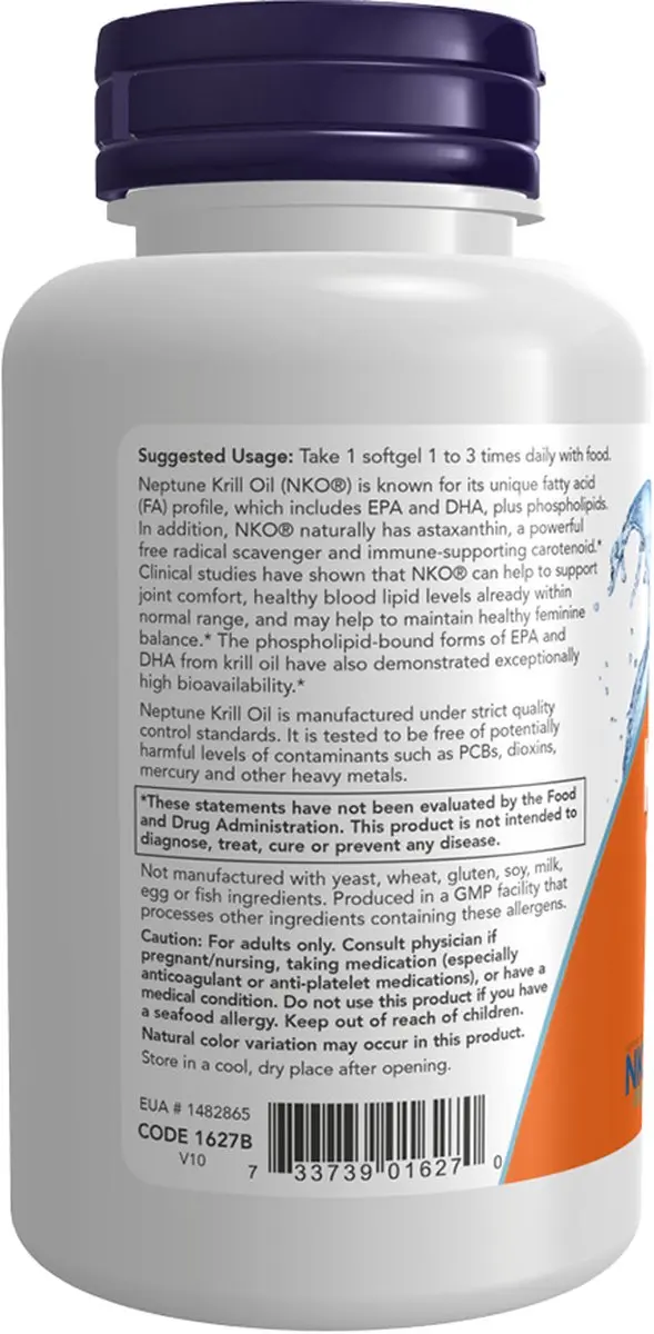 Now Foods Neptune Krill Olie 1000mg - 60 Softgels