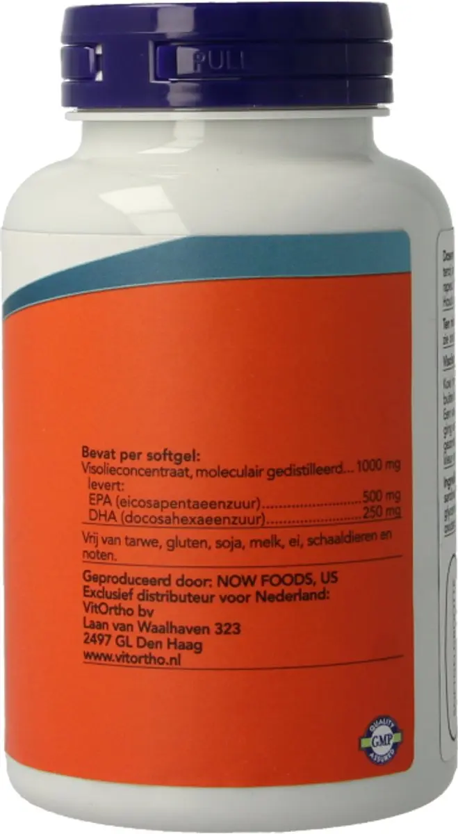 Now Foods Omega-3 Extra 1000mg Visolieconcentraat - 90 Softgels