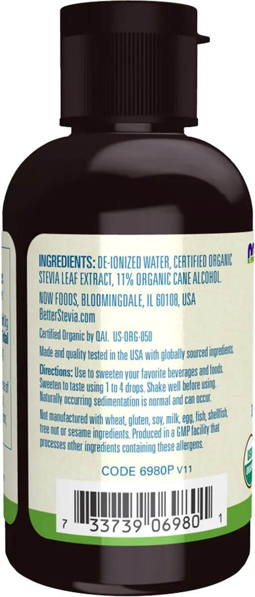 Now Foods Better Stevia Liquid Organic 59ml