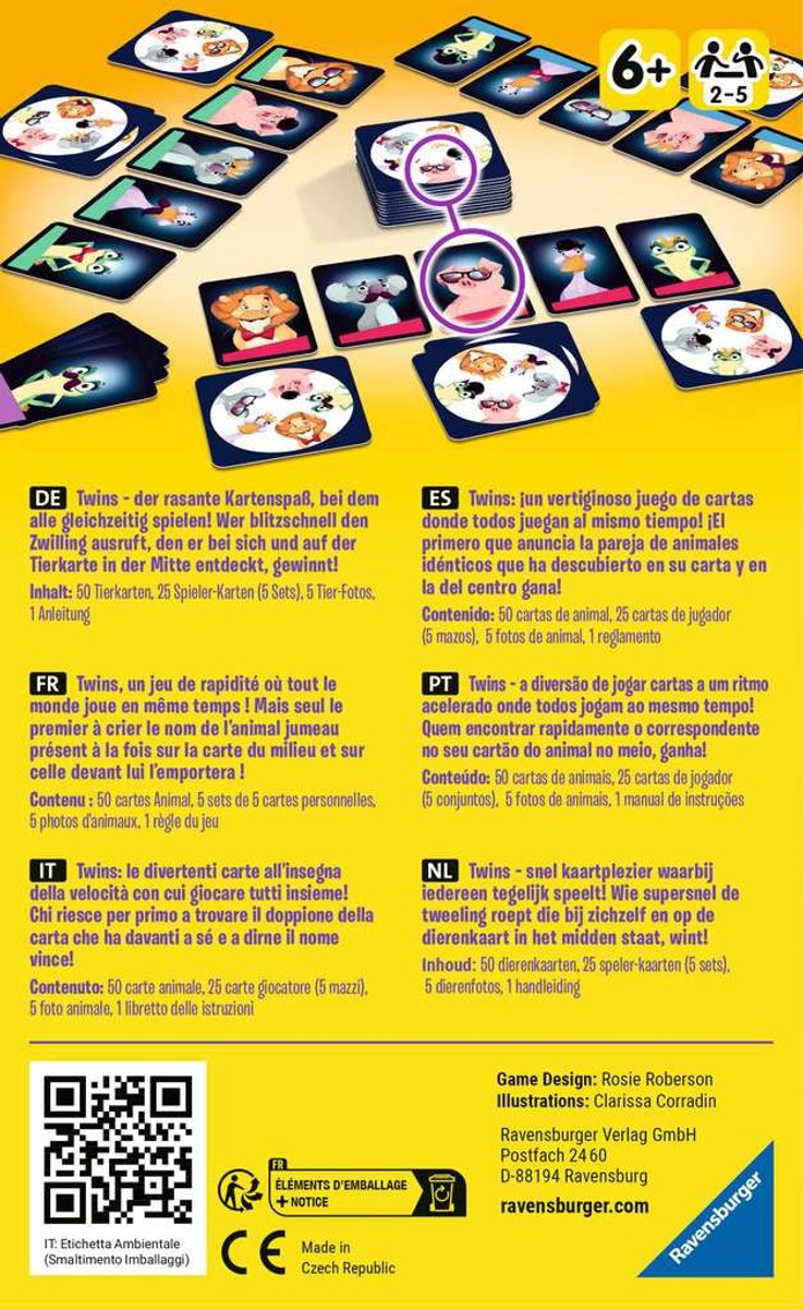 Ravensburger Kaartspel Twins - Kaarten matchen