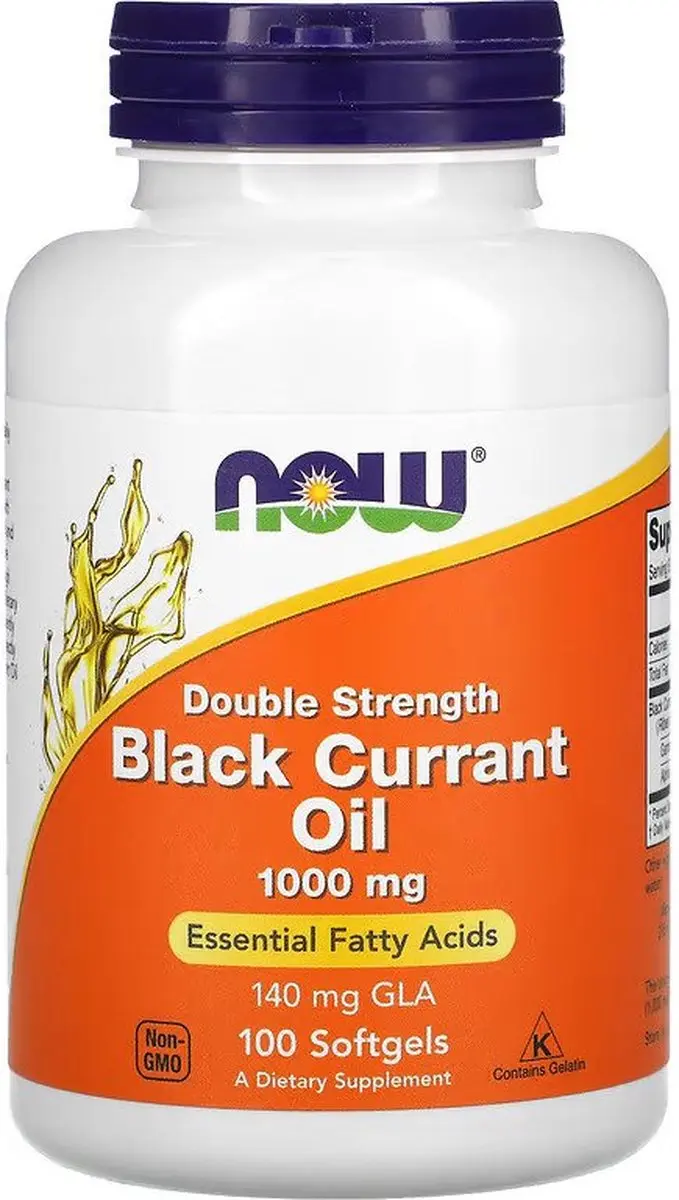 Now Foods Black Currant Oil 1000mg - 100 Softgels