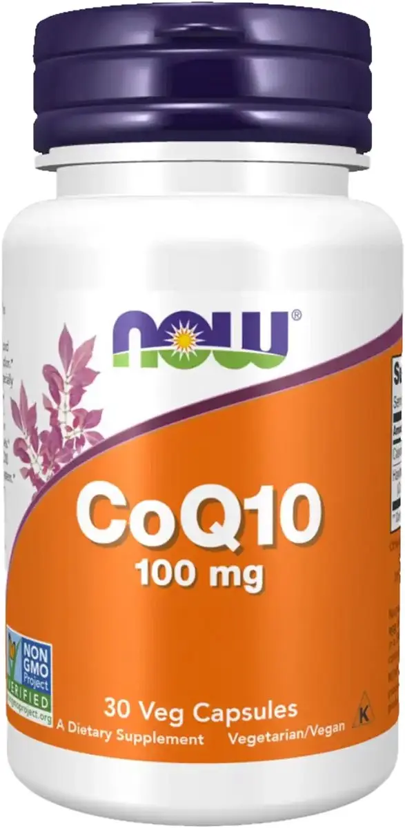 Now Foods CoQ10 100mg met Meidoorn 30 Vcaps
