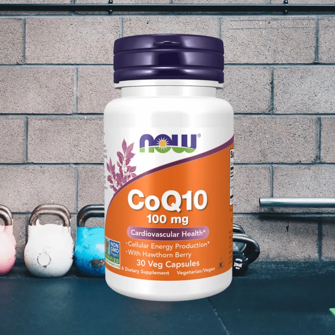 Now Foods CoQ10 100mg met Meidoorn 30 Vcaps