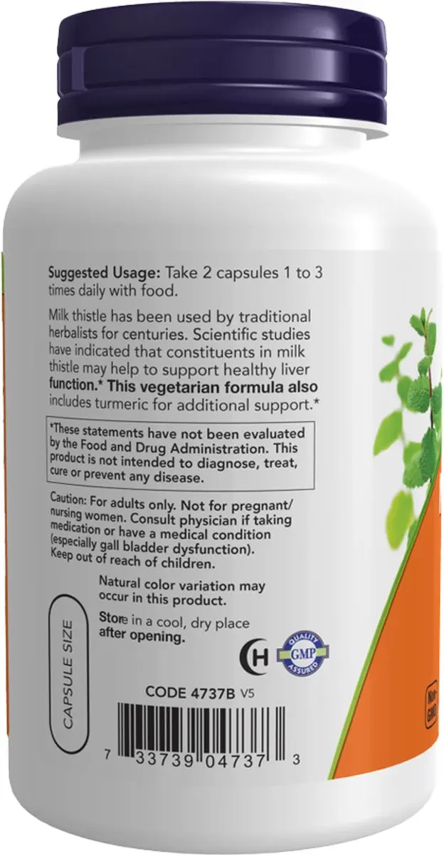 Now Foods Silymarin Melkdistel 150mg - 120 Vcaps