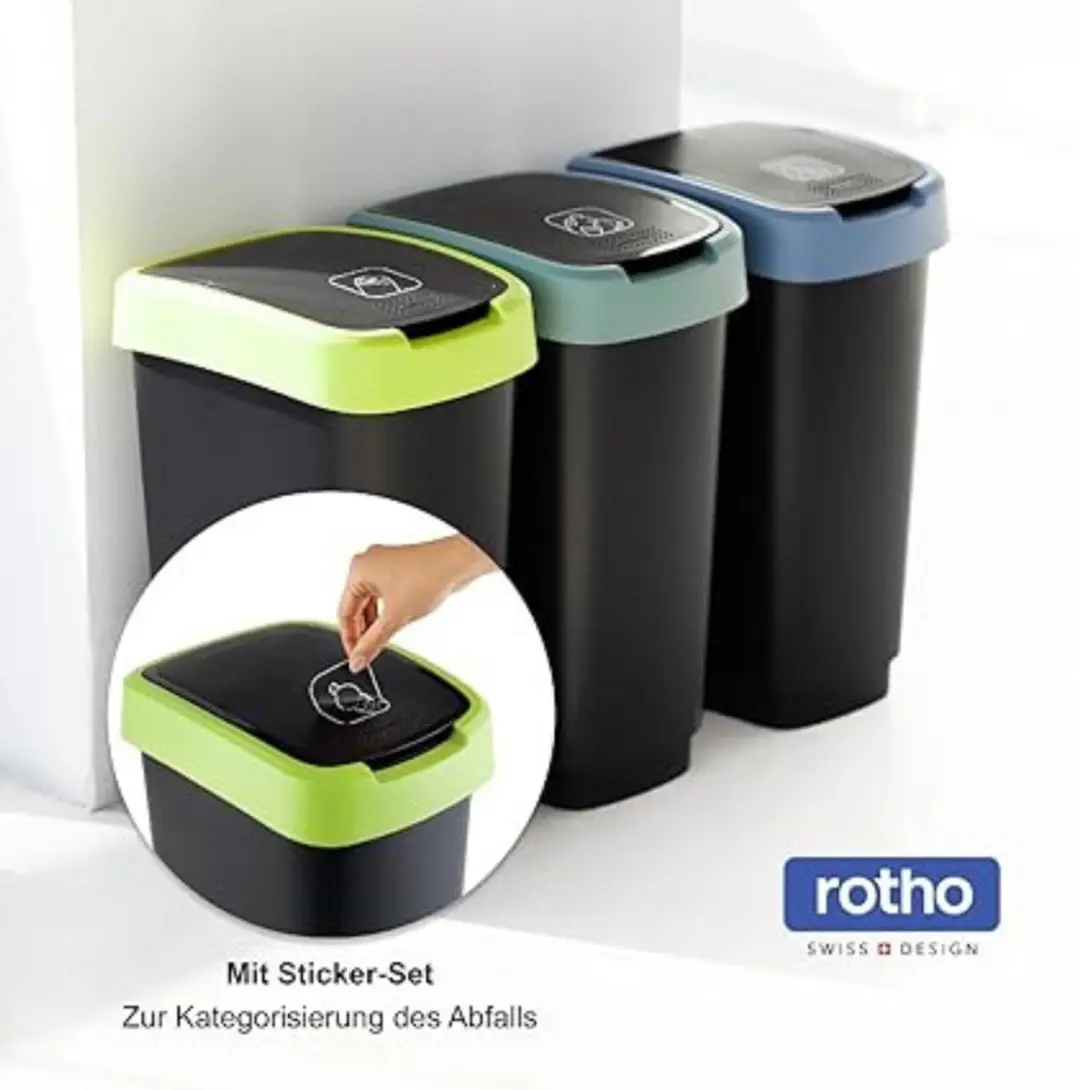 Rotho Salsa Prullenbak 50L - Groen