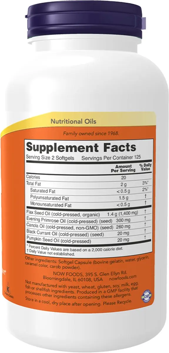 Now Foods Omega 3-6-9 100 Softgels
