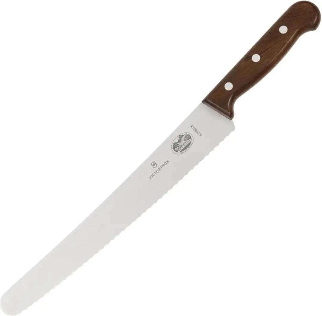 Victorinox Gekarteld Banketmes DP580 - 25,5 cm - Houten handvat