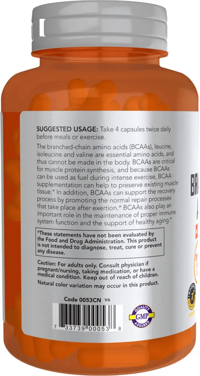 Now Foods BCAA 120 Capsules