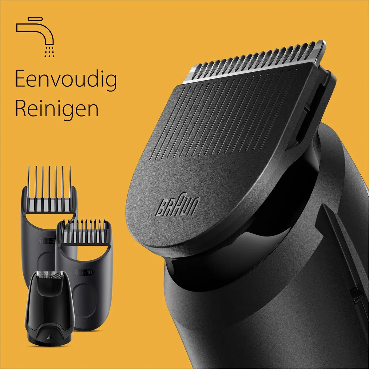Braun Series 3 BT3421 Baardtrimmer - 50 minuten - 3 Opzetstukken - Zwart - afbeelding 6 van 6