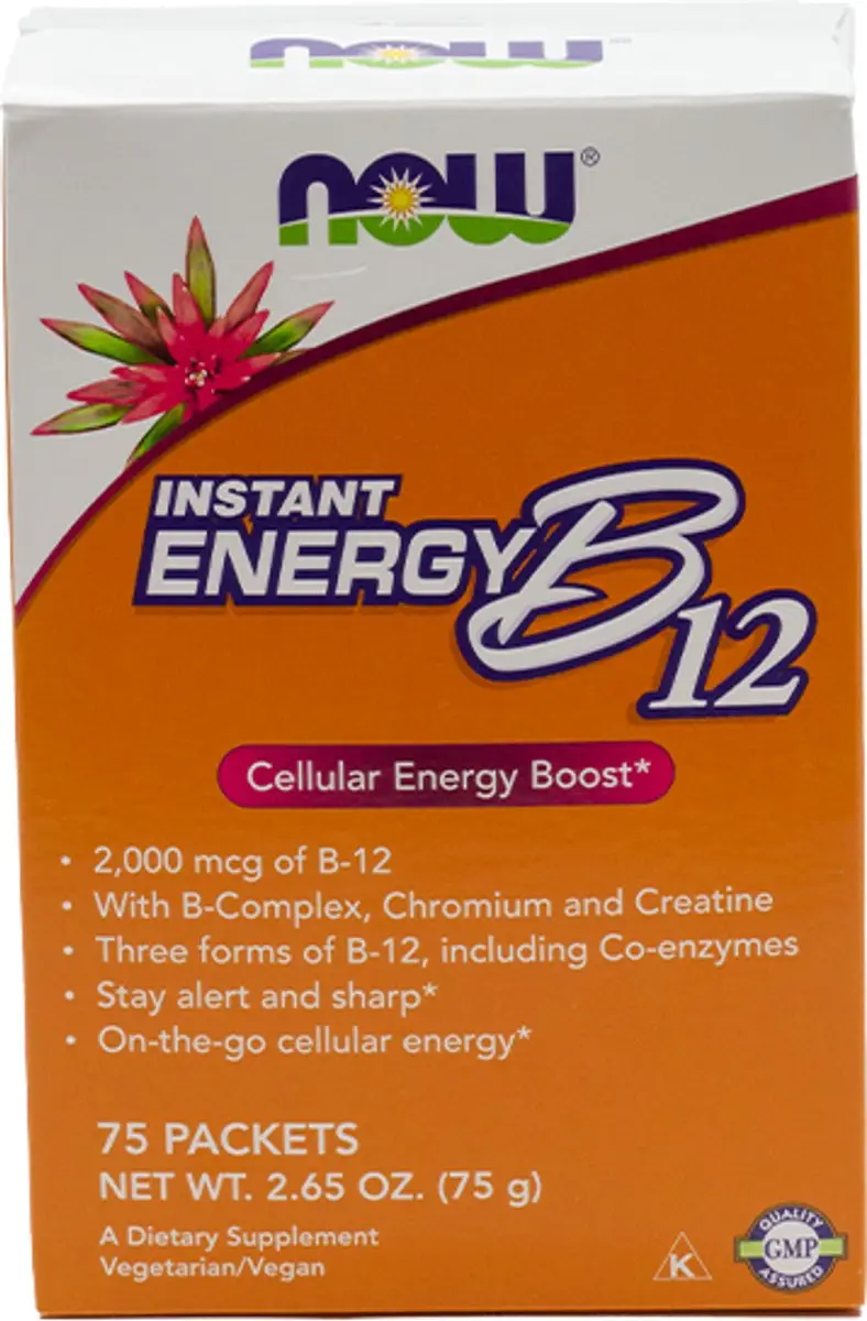 Now Foods Instant Energy B-12 2000mcg - 75 Stuks