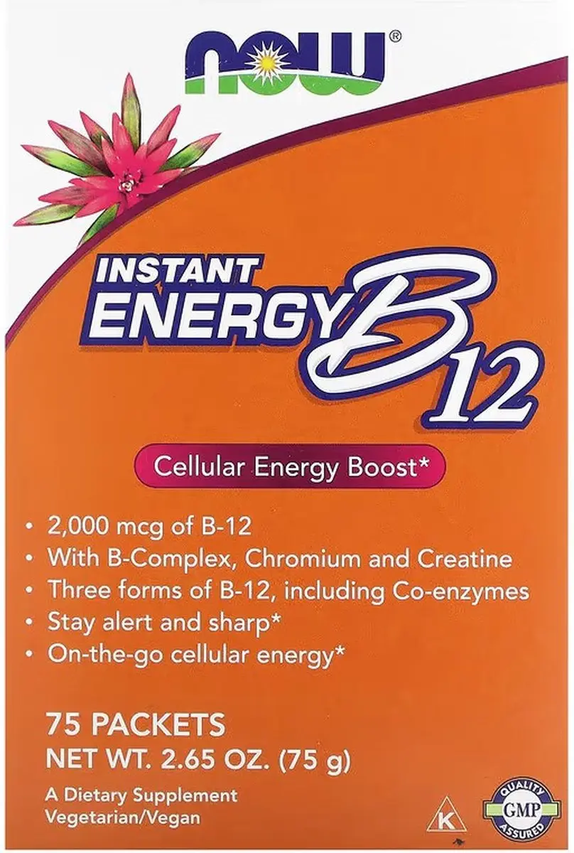 Now Foods Instant Energy B-12 2000mcg - 75 Stuks