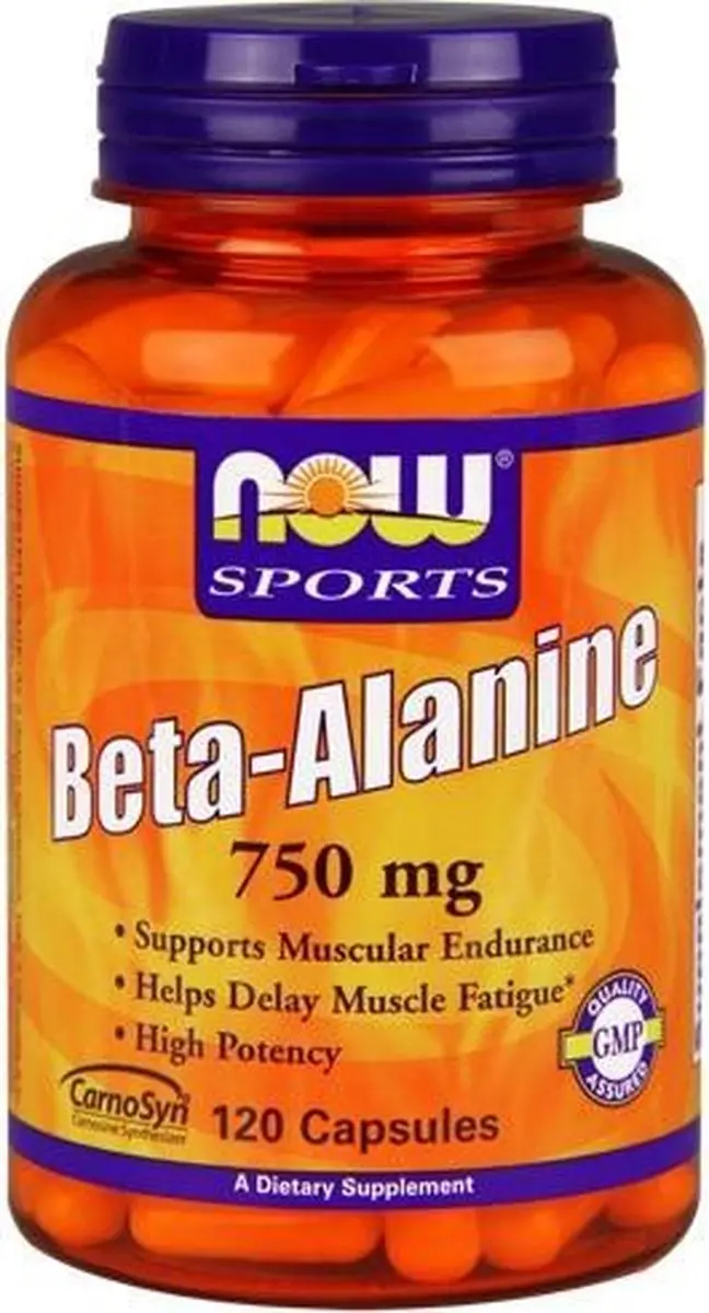 Now Foods Beta Alanine 750mg - 120 Stuks