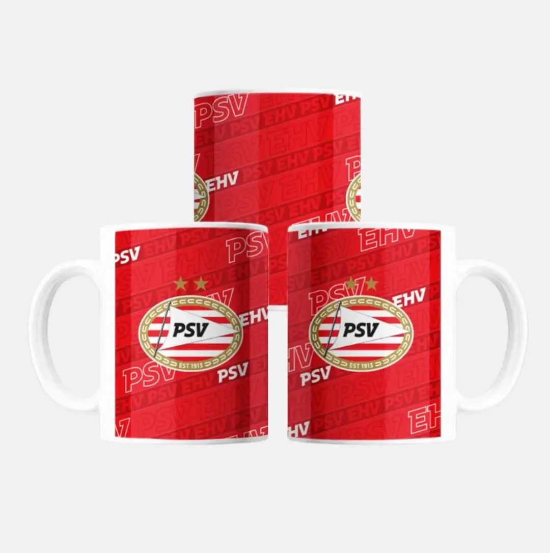 PSV Mok All Over Rood 300ml