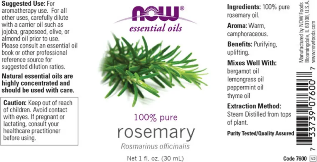 Now Foods Rozemarijn Olie 30ml