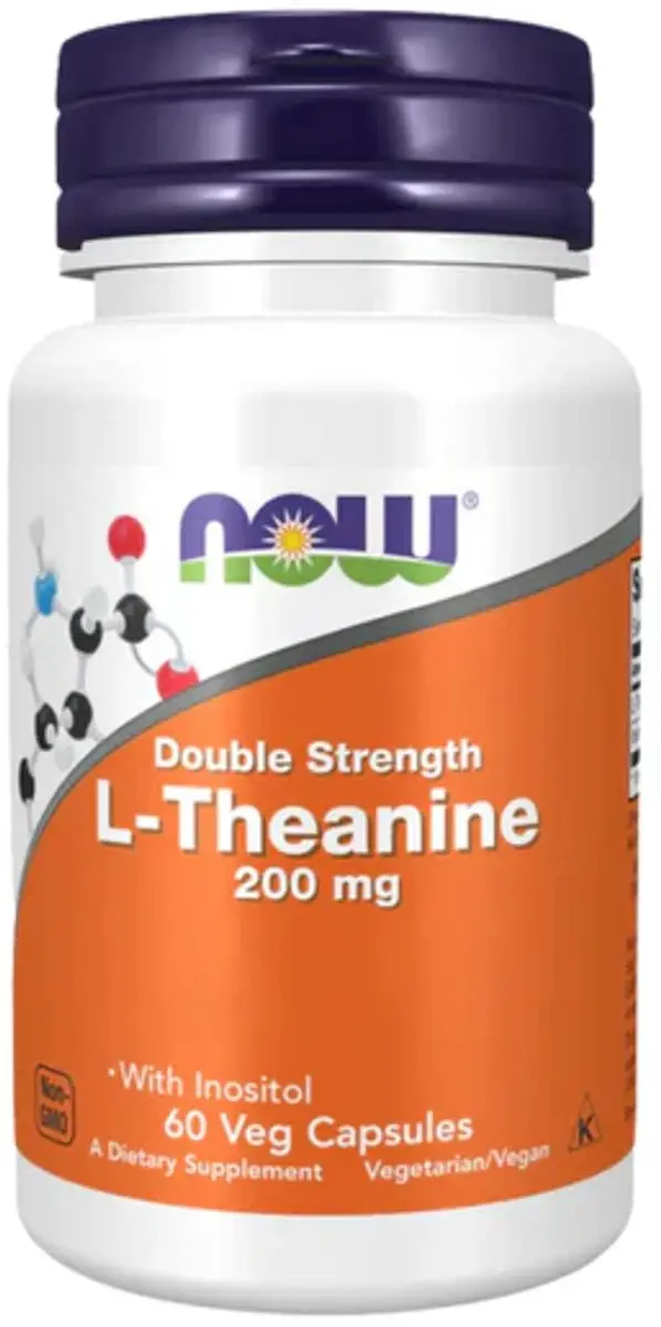 Now Foods L-Theanine 200mg - 60 Stuks