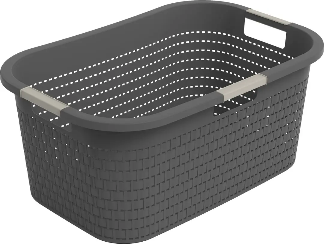Rotho Country Wasmand Set 3x40L - Antraciet