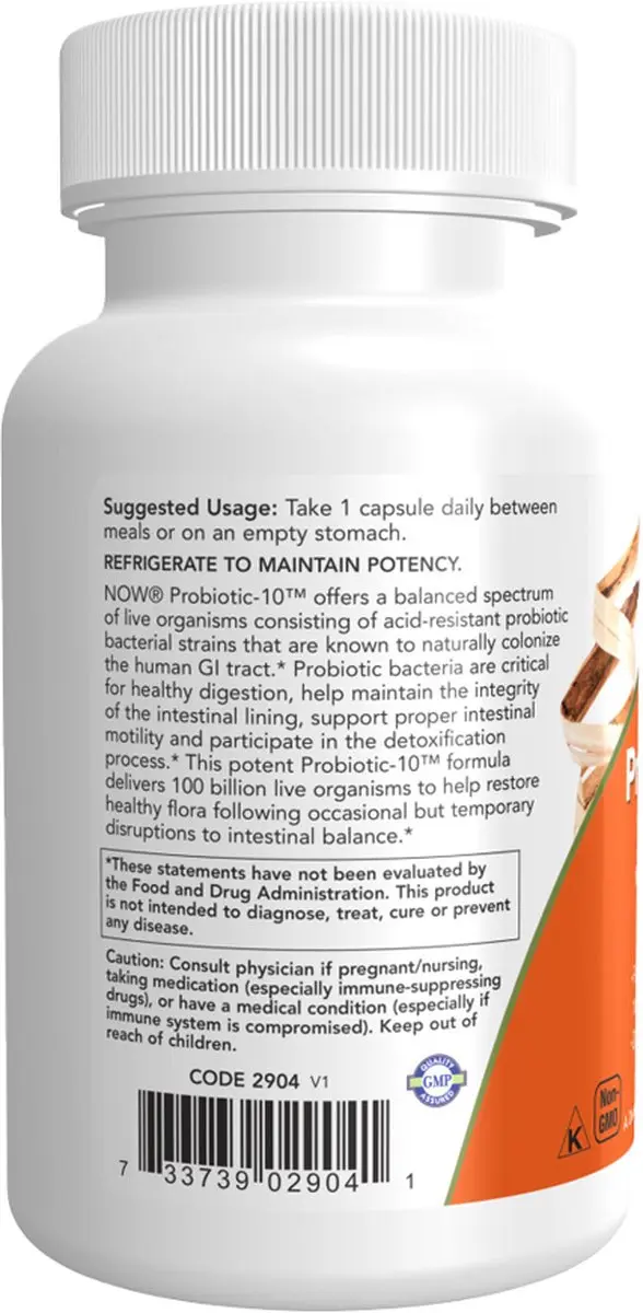 Now Foods Biotica Supplementen 10 100 Miljard - 60 Capsules