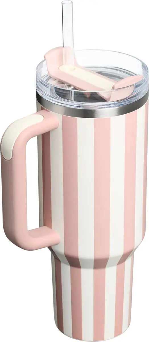 Stanley Quencher H2.0 Flowstate Tumbler 1.2L - Roze/Wit