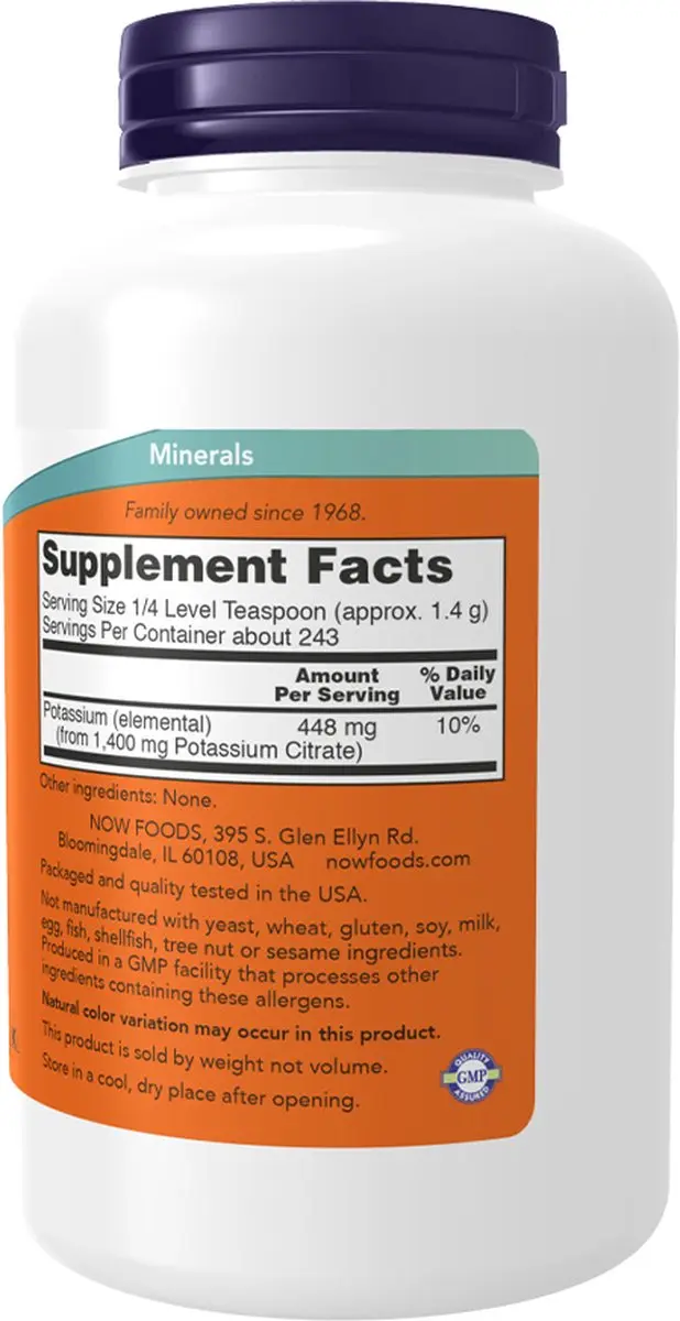 Now Foods Kaliumcitraat Poeder 340g