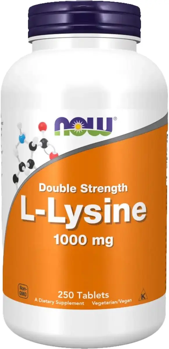 Now Foods L-Lysine 1000mg 250 Tabs