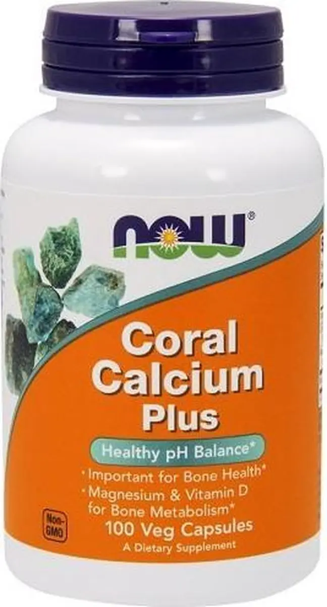 Now Foods Coral Calcium Plus Magnesium & Vit. D 100 Capsules