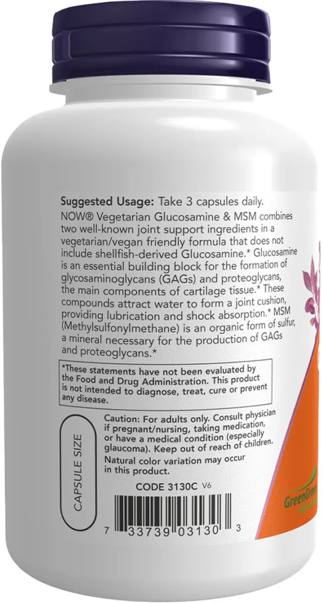 Now Foods Glucosamine & MSM 240 V-caps