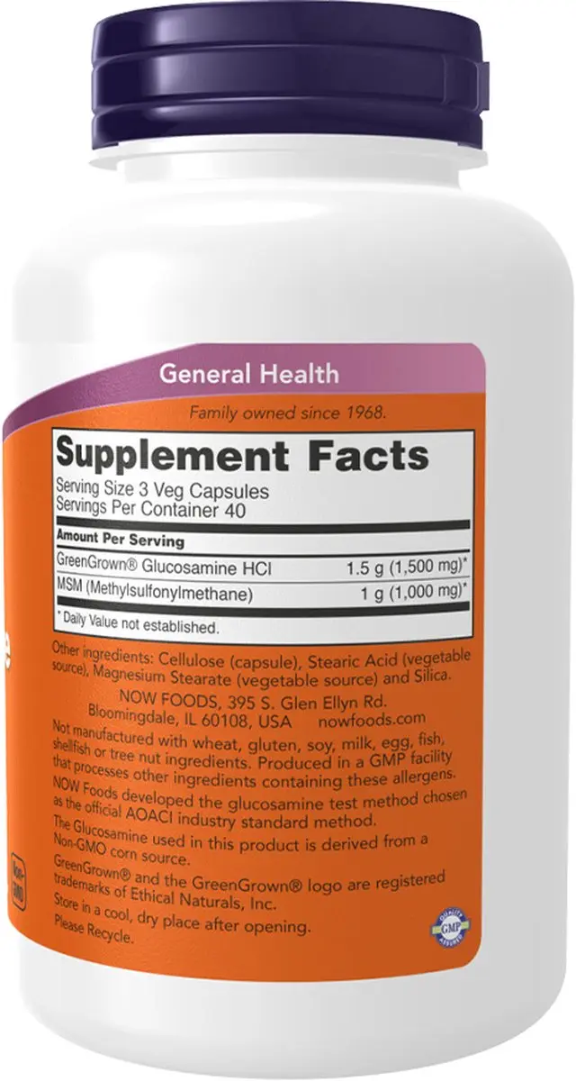 Now Foods Glucosamine & MSM 240 V-caps