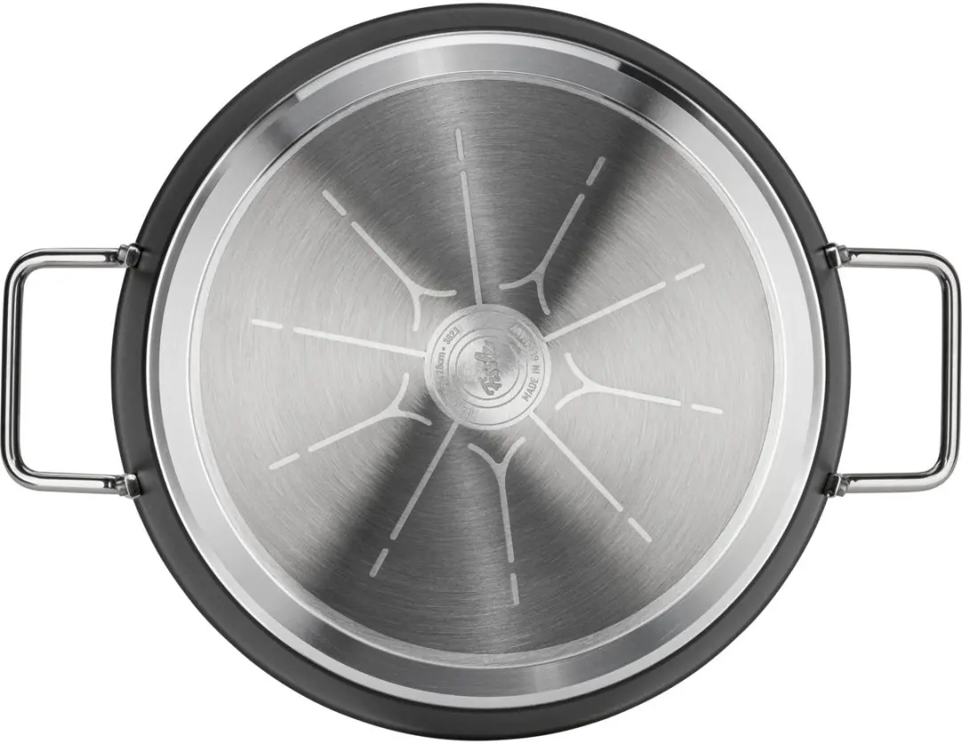 Fissler Adamant Kookpan 28cm - 3,9L - Glasdeksel - Zwart