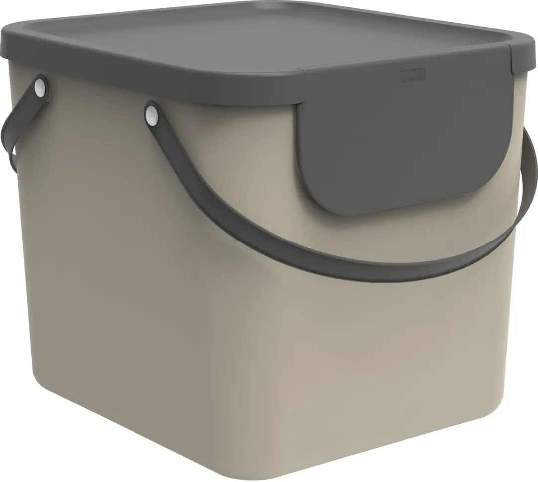 Rotho Albula Afvalscheiders Set 3x40L - Zwart/Blauw/Cappuccino