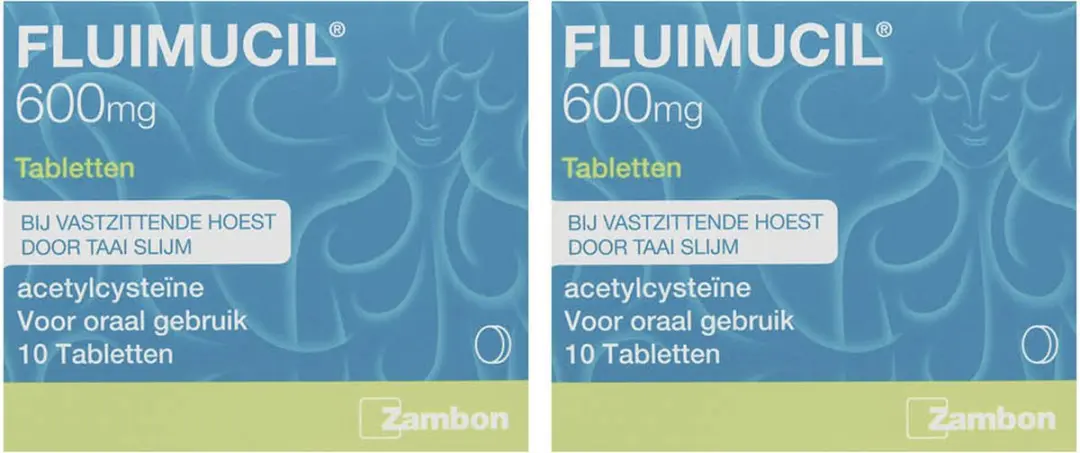 Fluimucil 600mg Tabletten - 20 Stuks