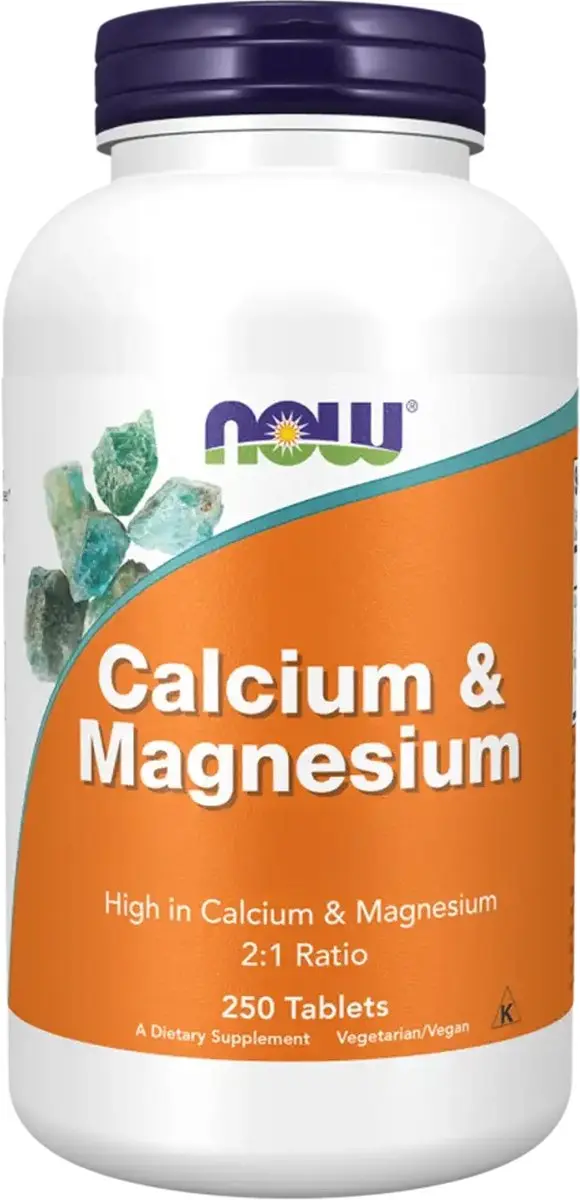 Now Foods Calcium & Magnesium 250 tabletten